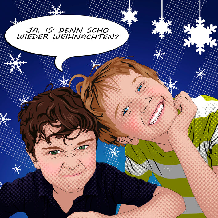 Comic Portrait im Lichtenstein Stil