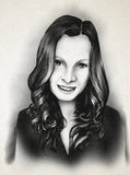 Digitales Schwarz-Weiß-Portrait