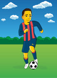 Gelbes Cartoonportrait von einer Person