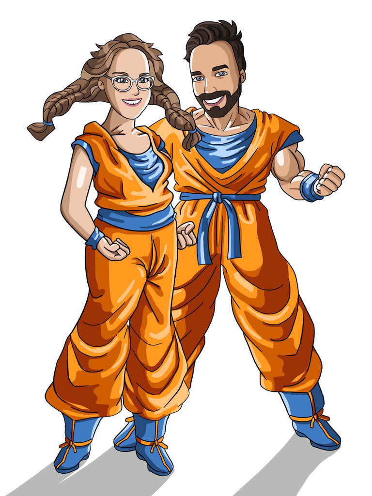 Comiczeichnung im "Saiyan" Stil