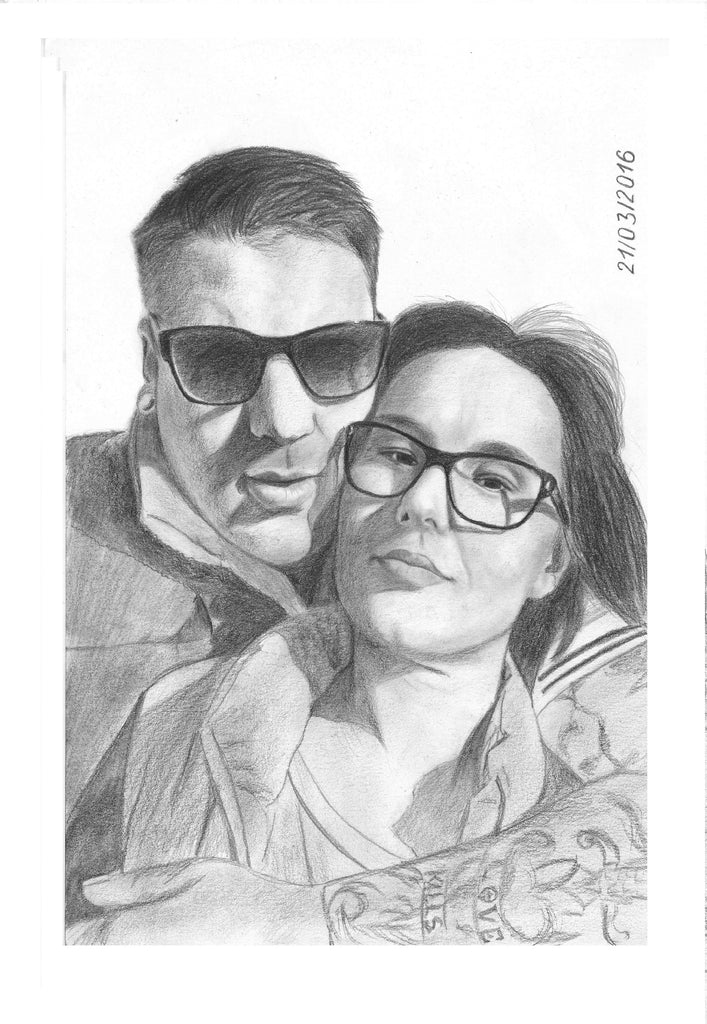 Portrait mit Bleistift