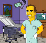 Dentist Retirement Gift - Custom Portrait as Cartoon Character / retired dentist