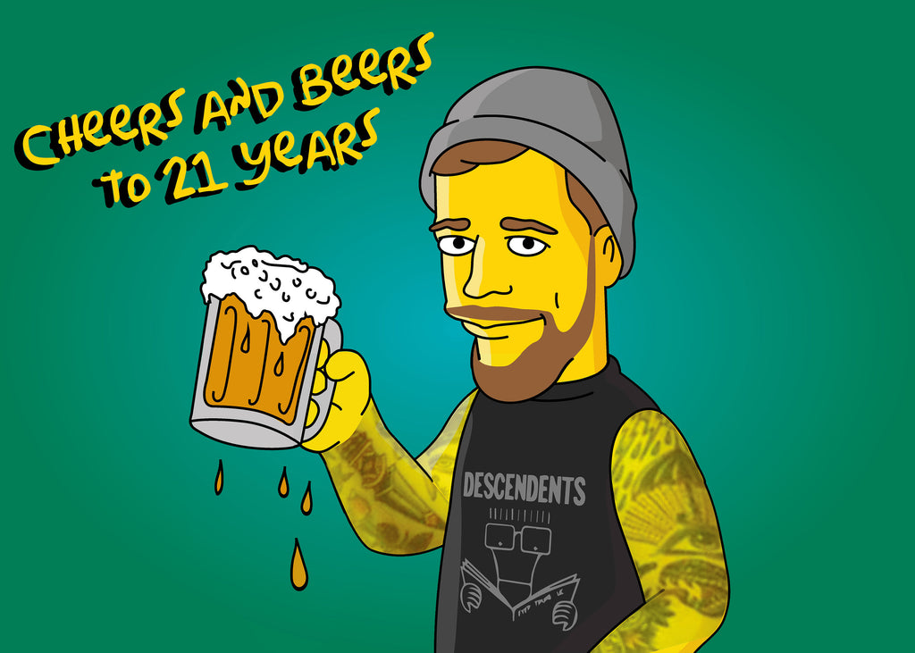 21st birthday for him - Cartoon Style Portrait / 21st birthday boyfriend / 21st birthday gift for best friend / 21st birthday gift for him