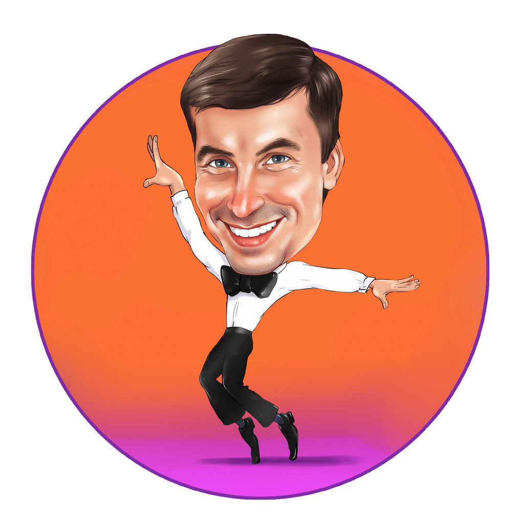 Dance Instructor Logo - custom portrait for your business logo / Dance Teacher logo / Dance Studio logo