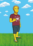 Simpsons Cartoonportrait von einer Person - Karikaturen-Online - 2