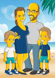 Gelbes Familien-Portrait
