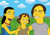 Simpsons Familien-Portrait - Karikaturen-Online - 4