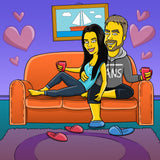 Simpsons Paar - Karikaturen-Online - 1
