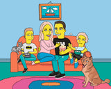 Simpsons Familien-Portrait - Karikaturen-Online - 2