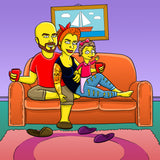 Simpsons Familien-Portrait - Karikaturen-Online - 6
