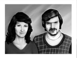 Digitales Schwarz-Weiß-Portrait