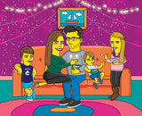 Simpsons Familien-Portrait - Karikaturen-Online - 7