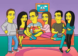 Simpsons Familien-Portrait - Karikaturen-Online - 16