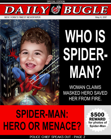 Custom Superhero Party Poster / superhero baby gift / boys superhero party / kids superhero party