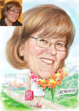 Teacher Retirement gift - custom caricature from photo / teacher happy retirement / retirement gifts for teachers / teacher leaving gift