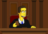 Judge Gift  - Custom Portrait as Yellow Cartoon Character / Gift For Judge / Judge Gift Idea / Judge Cartoon / Judge Caricature