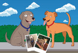 Custom Dog Portrait from photo / custom dog cartoon from photo / digital dog portrait / custom dog illustration / dog breed art