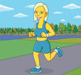 Ultramarathonläufer Karikatur