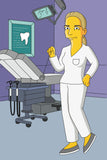 Female Dentist Gift - Custom Portrait as Cartoon Character / female dental gifts / female dental tech gift / dentist gift for women