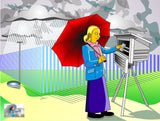 Weather Broadcater Gift - Custom Portrait as Cartoon Character, weather reporter, broadcast meteorologist, weather presenter, weather girl