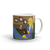 Psychologist mug with cartoon character portrait, psychology mug, psychotherapist mug, psychotherapy gift, psychology student /teacher gift