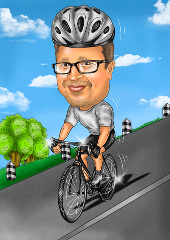 Fahrrad Karikatur
