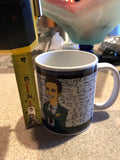 Math teacher coffee mug with custom cartoon portrait, Mathematics lecturer or math teacher mug, math student mug, maths teacher mug