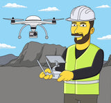 Drone Pilot Gift - Custom Portrait from your Photo as Cartoon Character / quadcopter pilot gift