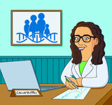 Genetic Counselor Gift - Custom Portrait from your Photo as Cartoon Character / geneticist gift