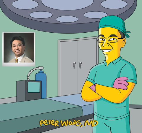 Clinical Instructor Gift - portrait from photo as yellow cartoon / preceptor gift / clinical nurse instructor gift / preceptor nursing gifts