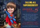 Custom Superhero Party Poster / superhero baby gift / boys superhero party / kids superhero party