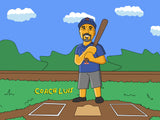 Baseball Coach Gift  - Custom Cartoon Portrait / Coach Gift Baseball / baseball team gifts / baseball dad gift / baseball coach gift ideas