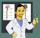 Neurosurgeon Gift - Custom Portrait as Cartoon Character / spine surgery gift / spine surgeon gift