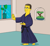 Karate Gift - Custom Portrait as Cartoon Character / karate teacher gift / karate practitioner gift / Okinawan gift / martial art gifts