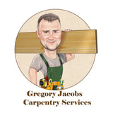 Flooring Installer Logo - custom portrait for your business logo / flooring logo