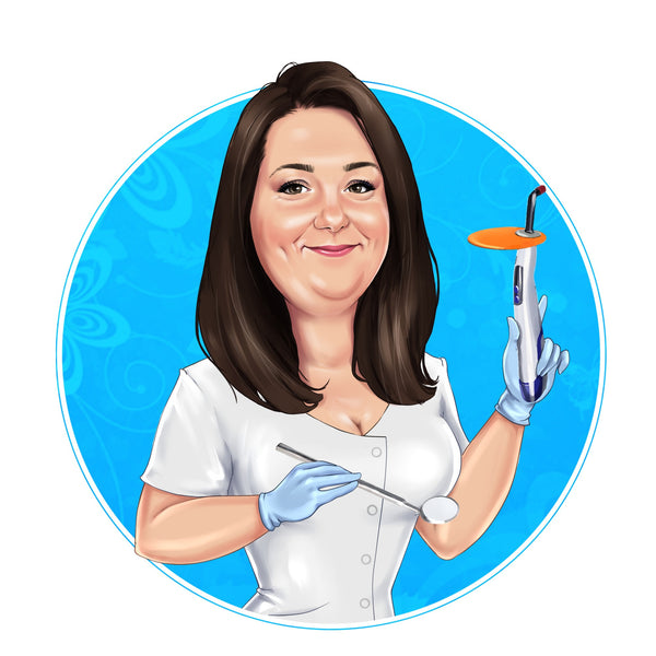 dentist-logo-custom-portrait-for-your-business-logo-karikatur-shop