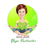Yoga Instructor Logo design - custom portrait for your business logo / yoga logo design