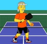 Pickleball Player Gift - Custom Portrait from Photo as Yellow Character / funny pickleball gift