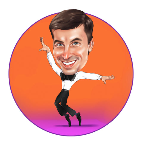Dance Instructor Logo - custom portrait for your business logo / Dance Teacher logo / Dance Studio logo