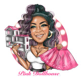 Toy Store Logo - custom portrait for your business logo / Kids Boutique Logo / Tutu Logo / Dollhouse Logo / Doll logo