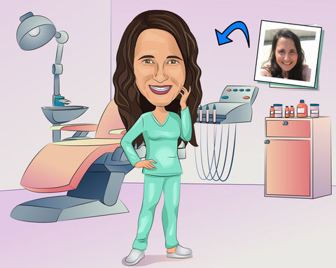 Endodontist Karikatur
