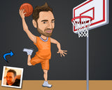 Basketballspieler Karikatur