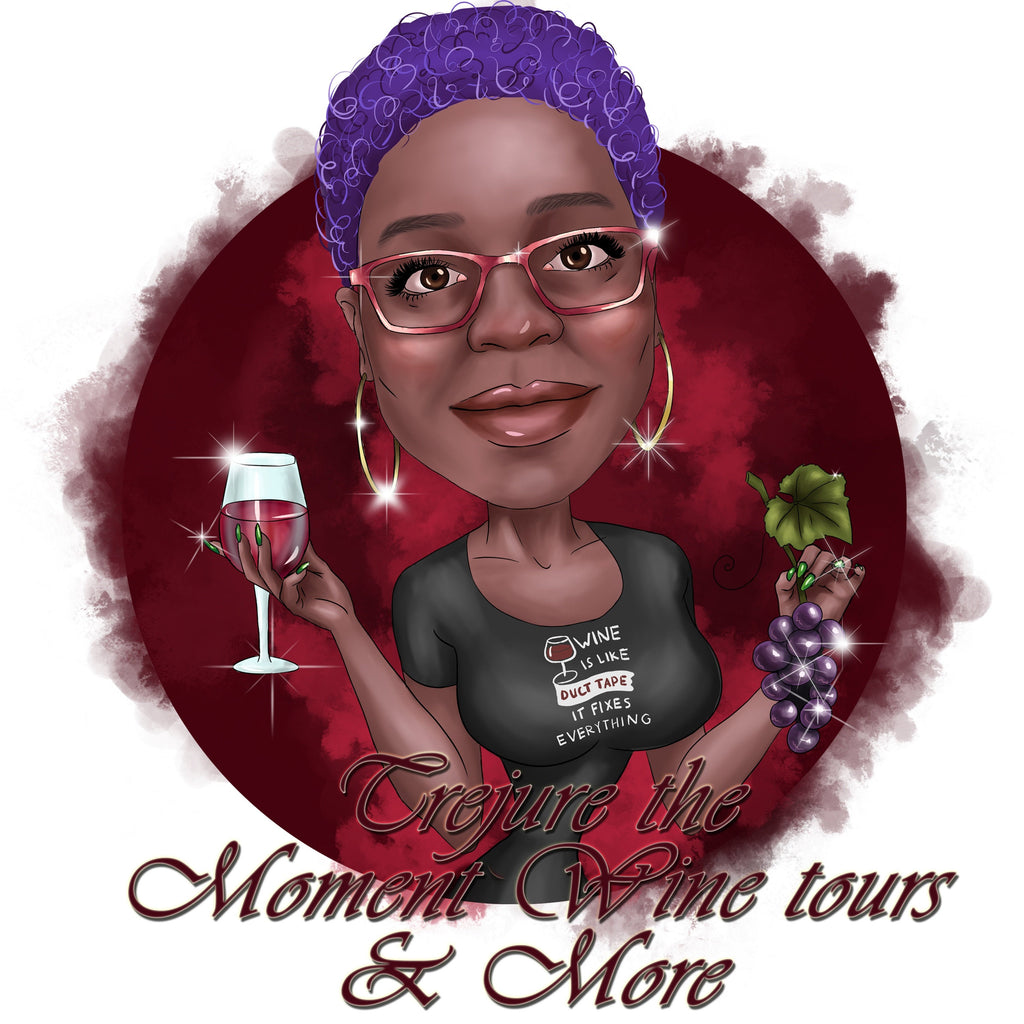 Winery Logo Design - custom portrait logo for your business / wine tours logo
