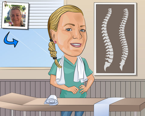 Osteopath Karikatur