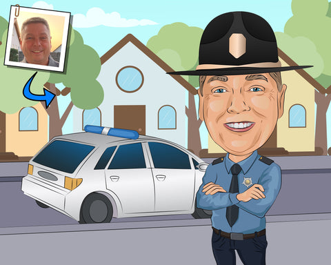 Sheriff Karikatur