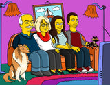 Simpsons Familien-Portrait - Karikaturen-Online - 12
